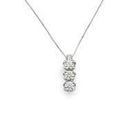 Necklace Promesse Woman in White Gold Diamante 0.24 Ct CTCF/024 - CTCF/024